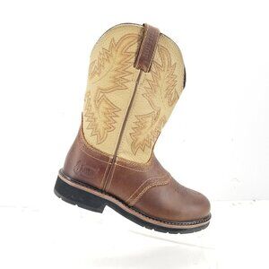 Justin Boots Superintendent Golden Brown Water Buffalo 11" Round Toe 8.5D SE4660